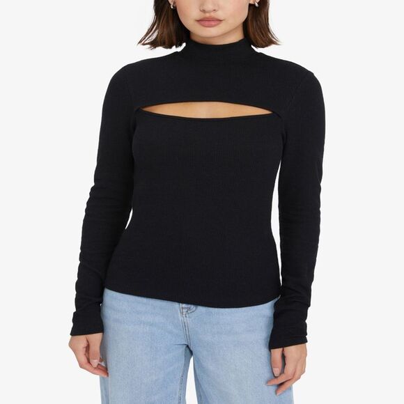 Sanctuary Cut It Out Mock-neck Top - XL - Picture 2 of 3